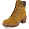 imageCUSHIONAIRE Womens Ramsey Lace up boot Memory Foam Wide Widths AvailableHoney