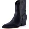 imageCUSHIONAIRE Womens Roxy Western boot Memory Foam Wide Widths AvailableBlack
