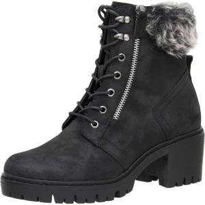 imageCUSHIONAIRE Womens Riley Lace up boot Memory FoamBlack