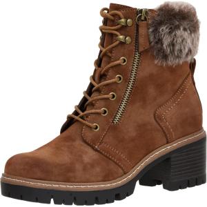 imageCUSHIONAIRE Womens Riley Lace up boot Memory FoamTan