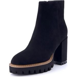 imageCUSHIONAIRE Womens Ringo platform heel boot Memory Foam Wide Widths AvailableBlack