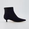 imageCUSHIONAIRE Womens Barbi Kitten Heel Bootie Memory Foam Wide Widths AvailableBlack Microsuede
