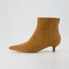 imageCUSHIONAIRE Womens Barbi Kitten Heel Bootie Memory Foam Wide Widths AvailableChestnut Microsuede
