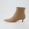 imageCUSHIONAIRE Womens Barbi Kitten Heel Bootie Memory Foam Wide Widths AvailableTaupe Microsuede