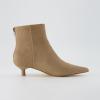 imageCUSHIONAIRE Womens Barbi Kitten Heel Bootie Memory Foam Wide Widths AvailableTaupe Microsuede
