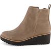 imageCUSHIONAIRE Womens Ilena wedge boot Memory Foam Wide Widths AvailableTaupe