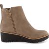imageCUSHIONAIRE Womens Ilena wedge boot Memory Foam Wide Widths AvailableTaupe