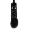 imageCUSHIONAIRE Womens James lace up boot Memory Foam Wide Widths AvailableBlack Faux Suede