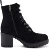 imageCUSHIONAIRE Womens James lace up boot Memory Foam Wide Widths AvailableBlack Faux Suede