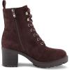 imageCUSHIONAIRE Womens James lace up boot Memory Foam Wide Widths AvailableChocolate Faux Suede