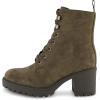 imageCUSHIONAIRE Womens James lace up boot Memory Foam Wide Widths AvailableKhaki Faux Suede