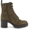 imageCUSHIONAIRE Womens James lace up boot Memory Foam Wide Widths AvailableKhaki Faux Suede