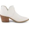 imageCUSHIONAIRE Womens Rodeo Western Ankle Boot Memory Foam Wide Widths AvailableWhite