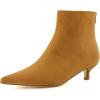 imageCUSHIONAIRE Womens Barbi Kitten Heel Bootie Memory Foam Wide Widths AvailableChestnut Microsuede
