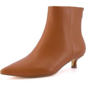 imageCUSHIONAIRE Womens Barbi Kitten Heel Bootie Memory Foam Wide Widths AvailableCognac