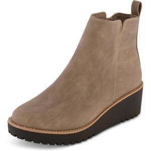imageCUSHIONAIRE Womens Ilena wedge boot Memory Foam Wide Widths AvailableTaupe