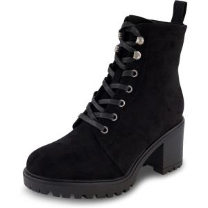 imageCUSHIONAIRE Womens James lace up boot Memory Foam Wide Widths AvailableBlack Faux Suede