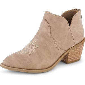 imageCUSHIONAIRE Womens Rodeo Western Ankle Boot Memory Foam Wide Widths AvailableTan