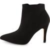 imageCUSHIONAIRE Womens Genie Stretch Knit Heel Bootie Memory Foam padding Wide Widths AvailableBlack