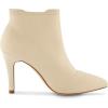 imageCUSHIONAIRE Womens Genie Stretch Knit Heel Bootie Memory Foam padding Wide Widths AvailableIvory