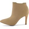 imageCUSHIONAIRE Womens Genie Stretch Knit Heel Bootie Memory Foam padding Wide Widths AvailableTaupe