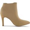 imageCUSHIONAIRE Womens Genie Stretch Knit Heel Bootie Memory Foam padding Wide Widths AvailableTaupe