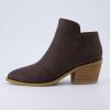 imageCUSHIONAIRE Womens Rip Ankle Bootie Memory Foam Wide Widths AvailableBrown