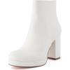 imageCUSHIONAIRE Womens Dish heel boot Memory Foam Wide Widths AvailableIvory