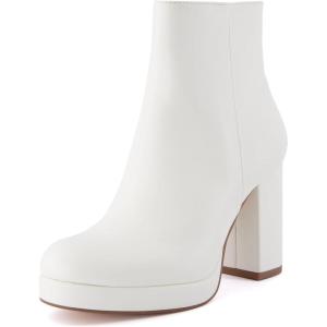 imageCUSHIONAIRE Womens Dish heel boot Memory Foam Wide Widths AvailableIvory