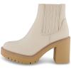 imageCUSHIONAIRE Womens Beckett chelsea boot Memory Foam Wide Widths AvailableCream