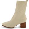 imageCUSHIONAIRE Womens Bishop Stretch boot Memory Foam Wide Widths AvailableIvory