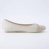 imageCUSHIONAIRE Womens Cardi Cap Toe Bow Flat with Memory Foam and Wide Widths AvailableBoneTaupe
