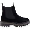 imageCUSHIONAIRE Womens Derby Genuine Suede Chelsea boot Memory Foam Wide Widths AvailableBlack Suede