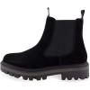 imageCUSHIONAIRE Womens Derby Genuine Suede Chelsea boot Memory Foam Wide Widths AvailableBlack Suede