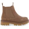 imageCUSHIONAIRE Womens Derby Genuine Suede Chelsea boot Memory Foam Wide Widths AvailableCamel Suede