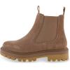 imageCUSHIONAIRE Womens Derby Genuine Suede Chelsea boot Memory Foam Wide Widths AvailableCamel Suede