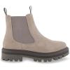 imageCUSHIONAIRE Womens Derby Genuine Suede Chelsea boot Memory Foam Wide Widths AvailableGrey Suede