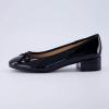 imageCUSHIONAIRE Womens Frenchie Dress Ballerina Flat Memory Foam Wide Widths AvailableBlack Patent