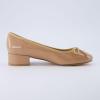 imageCUSHIONAIRE Womens Frenchie Dress Ballerina Flat Memory Foam Wide Widths AvailableTan Patent