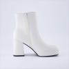 imageCUSHIONAIRE Womens Gallerie platform block heel dress boot Memory Foam Wide Widths AvailableWhite