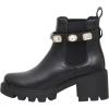 imageCUSHIONAIRE Womens Julie chelsea boot with Jeweled strap Memory FoamBlack