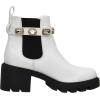 imageCUSHIONAIRE Womens Julie chelsea boot with Jeweled strap Memory FoamWhite