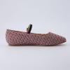 imageCUSHIONAIRE Womens Sleeper Mary Jane Flat with Memory Foam and Wide Widths AvailableBurgundy Wool Plaid