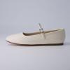 imageCUSHIONAIRE Womens Sleeper Mary Jane Flat with Memory Foam and Wide Widths AvailableCream Embellished