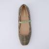 imageCUSHIONAIRE Womens Sleeper Mary Jane Flat with Memory Foam and Wide Widths AvailableSage Wool Plaid