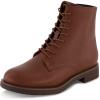 imageCUSHIONAIRE Womens Bespoke lace up Boot Memory Foam Wide Widths AvailableCognac