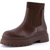 imageCUSHIONAIRE Womens Dee Chelsea Stretch boot Memory Foam Wide Widths AvailableBrown