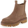 imageCUSHIONAIRE Womens Derby Genuine Suede Chelsea boot Memory Foam Wide Widths AvailableCamel Suede