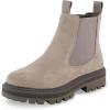 imageCUSHIONAIRE Womens Derby Genuine Suede Chelsea boot Memory Foam Wide Widths AvailableGrey Suede