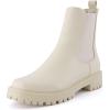 imageCUSHIONAIRE Womens Felix slip on chelsea boot Memory Foam Wide Widths AvailableCream